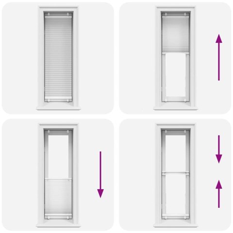 ROLETA PLISOWANA BIAŁA 40X100CM SZEROKOŚĆ TKANINY 39,4CM