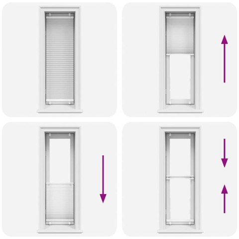 ROLETA PLISOWANA BIAŁA 50X100CM SZEROKOŚĆ TKANINY 49,4CM