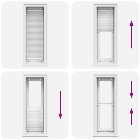 ROLETA PLISOWANA BIAŁA 50X150CM SZEROKOŚĆ TKANINY 49,4CM