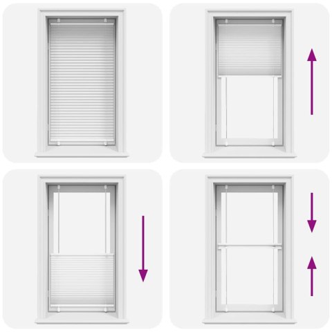 ROLETA PLISOWANA BIAŁA 75X100CM SZEROKOŚĆ TKANINY 74,4CM