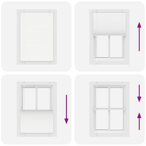 ROLETA PLISOWANA BIAŁA 95X150CM SZEROKOŚĆ TKANINY 94,4CM