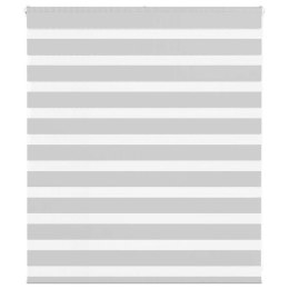 ROLETA ZEBRA JASNOSZARA SZEROKOŚĆ TKANINY 125,9CM POLIESTER