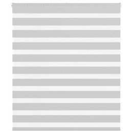 ROLETA ZEBRA JASNOSZARA SZEROKOŚĆ TKANINY 125,9CM POLIESTER