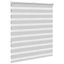 ROLETA ZEBRA JASNOSZARA SZEROKOŚĆ TKANINY 125,9CM POLIESTER