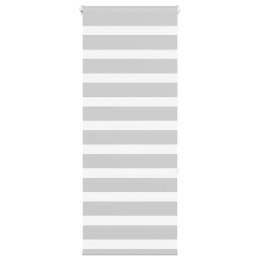 ROLETA ZEBRA JASNOSZARA SZEROKOŚĆ TKANINY 55,9CM POLIESTER