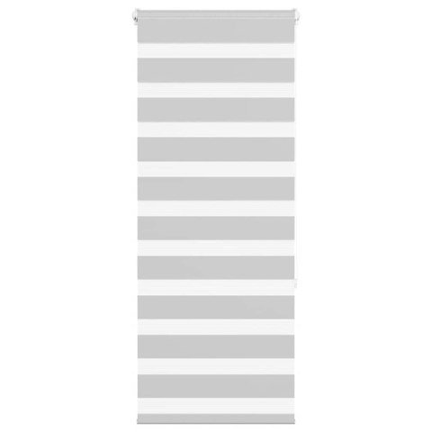 ROLETA ZEBRA JASNOSZARA SZEROKOŚĆ TKANINY 55,9CM POLIESTER