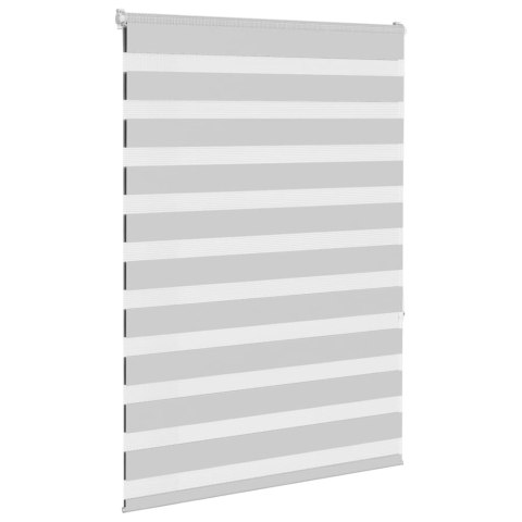 ROLETA ZEBRA JASNOSZARA SZEROKOŚĆ TKANINY 90,9CM POLIESTER