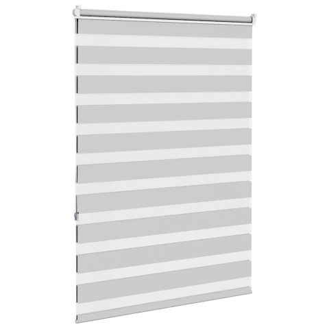 ROLETA ZEBRA JASNOSZARA SZEROKOŚĆ TKANINY 90,9CM POLIESTER