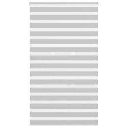 ROLETA ZEBRA JASNOSZARA SZEROKOŚĆ TKANINY 125,9CM POLIESTER