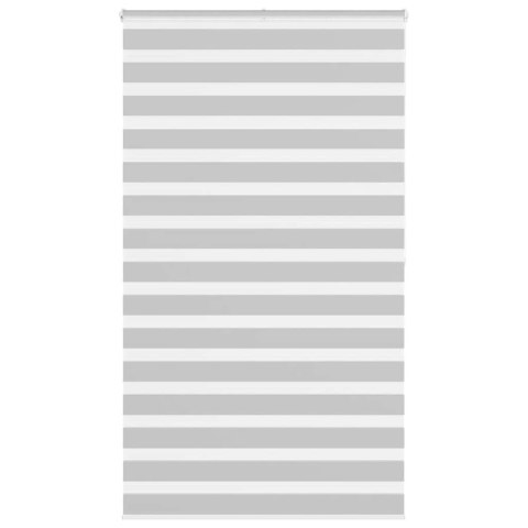 ROLETA ZEBRA JASNOSZARA SZEROKOŚĆ TKANINY 125,9CM POLIESTER