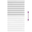 ROLETA ZEBRA JASNOSZARA SZEROKOŚĆ TKANINY 125,9CM POLIESTER