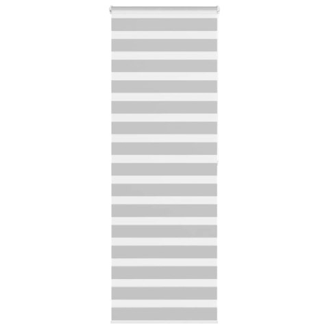 ROLETA ZEBRA JASNOSZARA SZEROKOŚĆ TKANINY 65,9CM POLIESTER