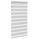 ROLETA ZEBRA JASNOSZARA SZEROKOŚĆ TKANINY 80,9CM POLIESTER