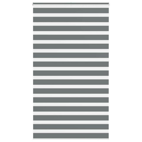 ROLETA ZEBRA CIEMNOSZARA SZEROKOŚĆ TKANINY 120,9CM POLIESTER