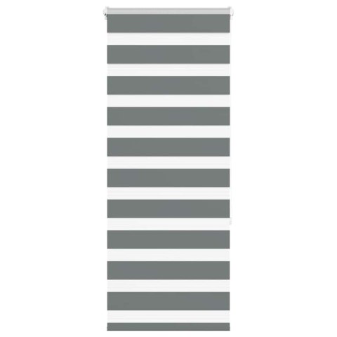 ROLETA ZEBRA CIEMNOSZARA SZEROKOŚĆ TKANINY 50,9CM POLIESTER