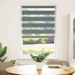 ROLETA ZEBRA CIEMNOSZARA SZEROKOŚĆ TKANINY 75,9CM POLIESTER