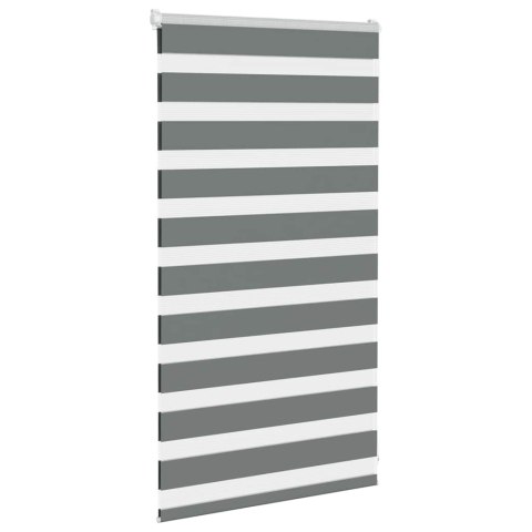 ROLETA ZEBRA CIEMNOSZARA SZEROKOŚĆ TKANINY 75,9CM POLIESTER