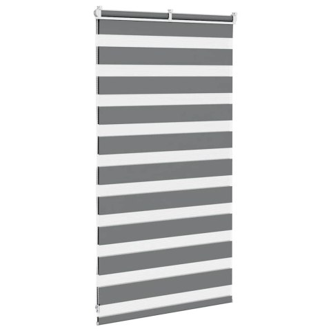 ROLETA ZEBRA CIEMNOSZARA SZEROKOŚĆ TKANINY 75,9CM POLIESTER