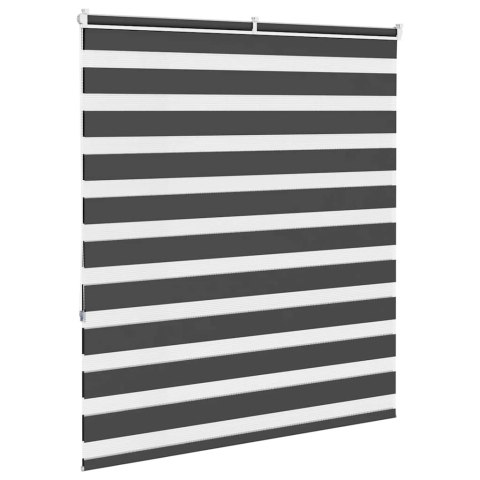 ROLETA ZEBRA CZARNA SZEROKOŚĆ TKANINY 115,9CM POLIESTER