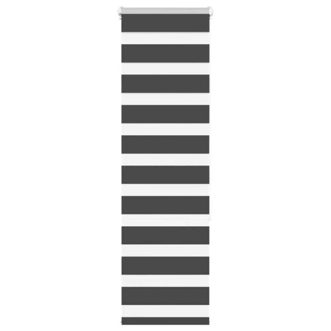 ROLETA ZEBRA CZARNA SZEROKOŚĆ TKANINY 40,9CM POLIESTER