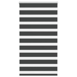 ROLETA ZEBRA CZARNA SZEROKOŚĆ TKANINY 75,9CM POLIESTER