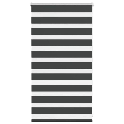 ROLETA ZEBRA CZARNA SZEROKOŚĆ TKANINY 75,9CM POLIESTER