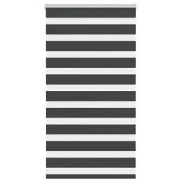 ROLETA ZEBRA CZARNA SZEROKOŚĆ TKANINY 80,9CM POLIESTER