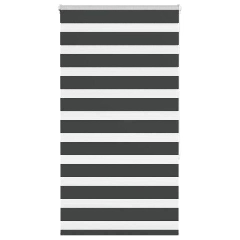 ROLETA ZEBRA CZARNA SZEROKOŚĆ TKANINY 80,9CM POLIESTER