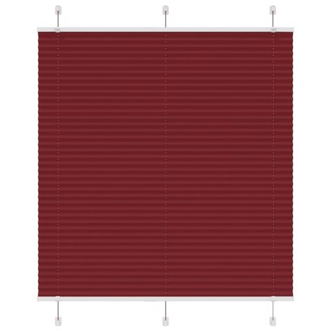ROLETA PLISOWANA BORDOWY CZERWONY 115X150CM SZEROKOŚĆ TKANINY