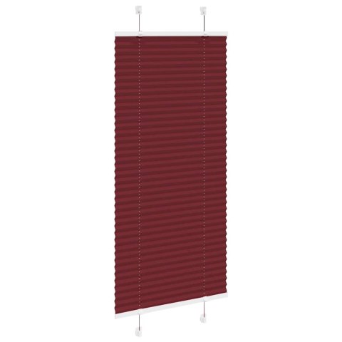 ROLETA PLISOWANA BORDOWY CZERWONY 55X150 CM SZEROKOŚĆ TKANINY