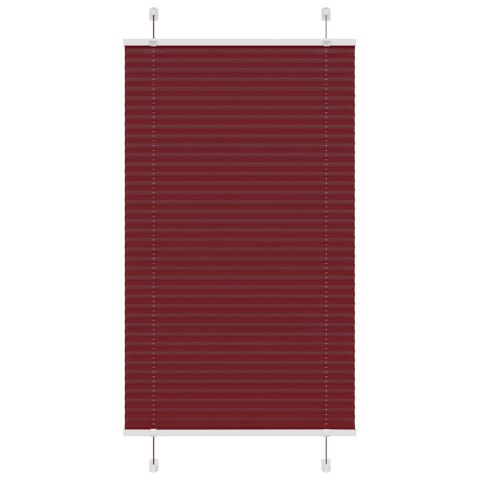 ROLETA PLISOWANA BORDOWY CZERWONY 80X150CM SZEROKOŚĆ TKANINY