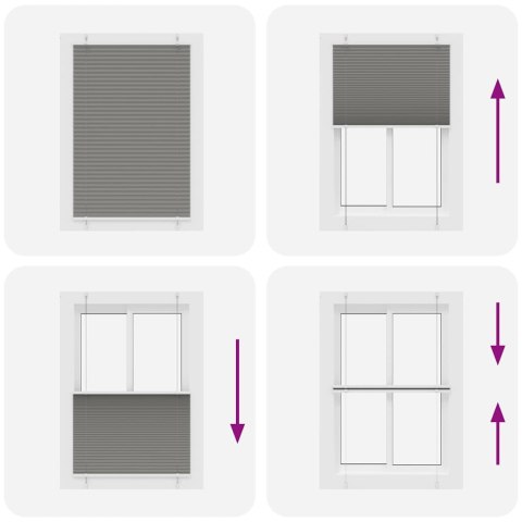 ROLETA PLISOWANA ANTRACYTOWA 100X100CM SZEROKOŚĆ TKANINY 99,4CM