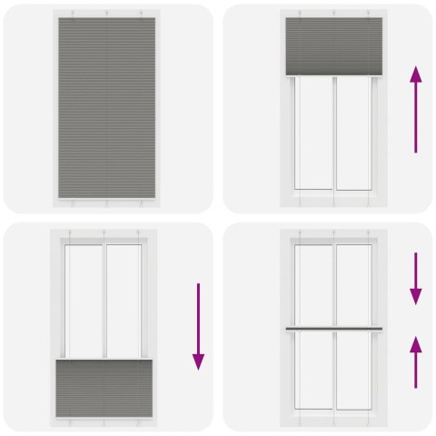 ROLETA PLISOWANA ANTRACYTOWA 110X200CM SZEROKOŚĆ TKANINY