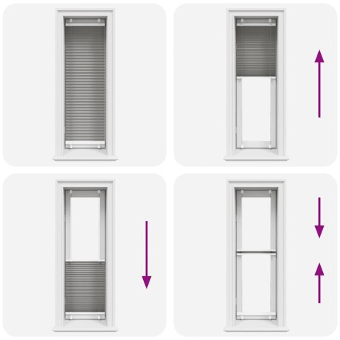 ROLETA PLISOWANA ANTRACYTOWA 40X100CM SZEROKOŚĆ TKANINY 39,4CM
