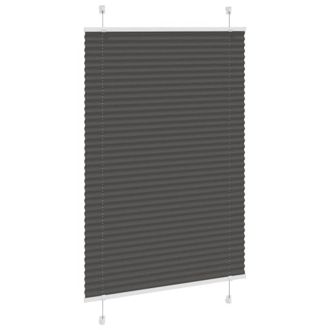 ROLETA PLISOWANA CZARNA 100X100CM SZEROKOŚĆ TKANINY 99,4CM