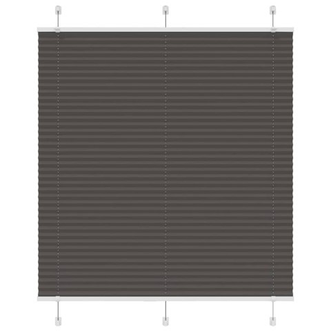 ROLETA PLISOWANA CZARNA 120X100CM SZEROKOŚĆ TKANINY 119,4CM