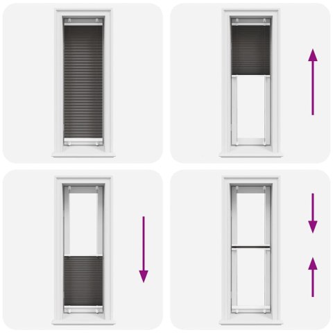 ROLETA PLISOWANA CZARNA 45X150CM SZEROKOŚĆ TKANINY 44,4CM