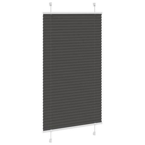 ROLETA PLISOWANA CZARNA 80X150CM SZEROKOŚĆ TKANINY 79,4CM