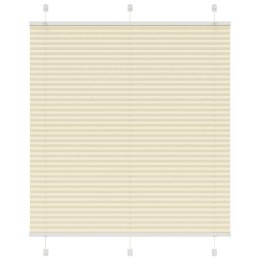 ROLETA PLISOWANA KREMOWA 120X100CM SZEROKOŚĆ TKANINY 119,4CM