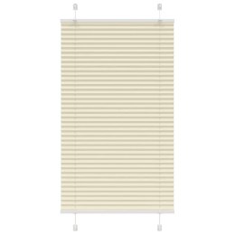 ROLETA PLISOWANA KREMOWA 75X100CM SZEROKOŚĆ TKANINY 74,4CM
