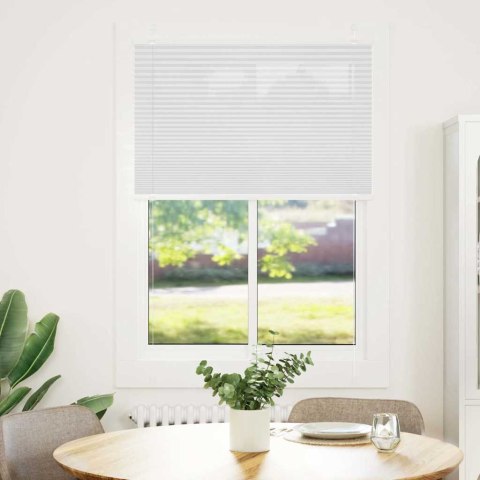 ROLETA PLISOWANA BIAŁA 85X100CM SZEROKOŚĆ TKANINY 84,4CM
