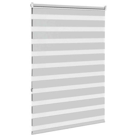 ROLETA ZEBRA JASNOSZARA SZEROKOŚĆ TKANINY 110,9CM POLIESTER