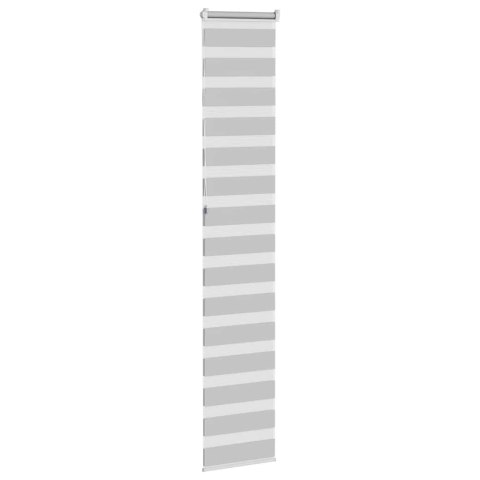 ROLETA ZEBRA JASNOSZARA SZEROKOŚĆ TKANINY 40,9CM POLIESTER