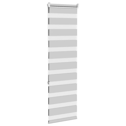 ROLETA ZEBRA JASNOSZARA SZEROKOŚĆ TKANINY 45,9CM POLIESTER
