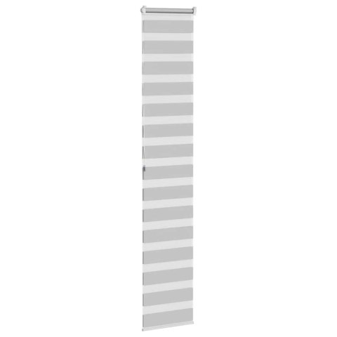 ROLETA ZEBRA JASNOSZARA SZEROKOŚĆ TKANINY 45,9CM POLIESTER