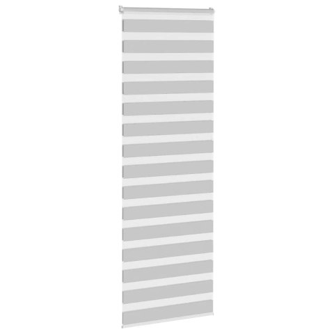 ROLETA ZEBRA JASNOSZARA SZEROKOŚĆ TKANINY 80,9CM POLIESTER