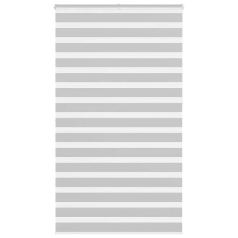 ROLETA ZEBRA JASNOSZARA SZEROKOŚĆ TKANINY 125,9CM POLIESTER