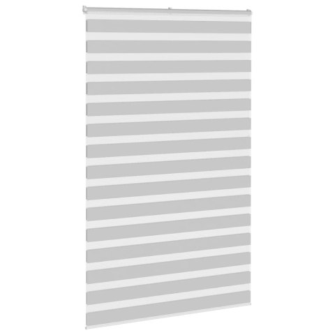 ROLETA ZEBRA JASNOSZARA SZEROKOŚĆ TKANINY 135,9CM POLIESTER