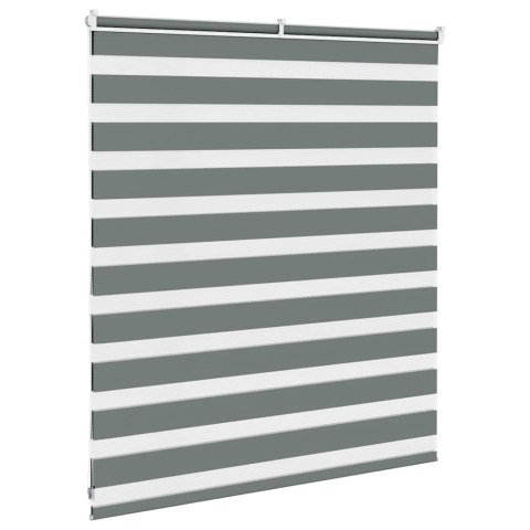 ROLETA ZEBRA CIEMNOSZARA SZEROKOŚĆ TKANINY 115,9CM POLIESTER