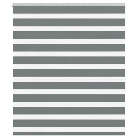 ROLETA ZEBRA CIEMNOSZARA SZEROKOŚĆ TKANINY 115,9CM POLIESTER